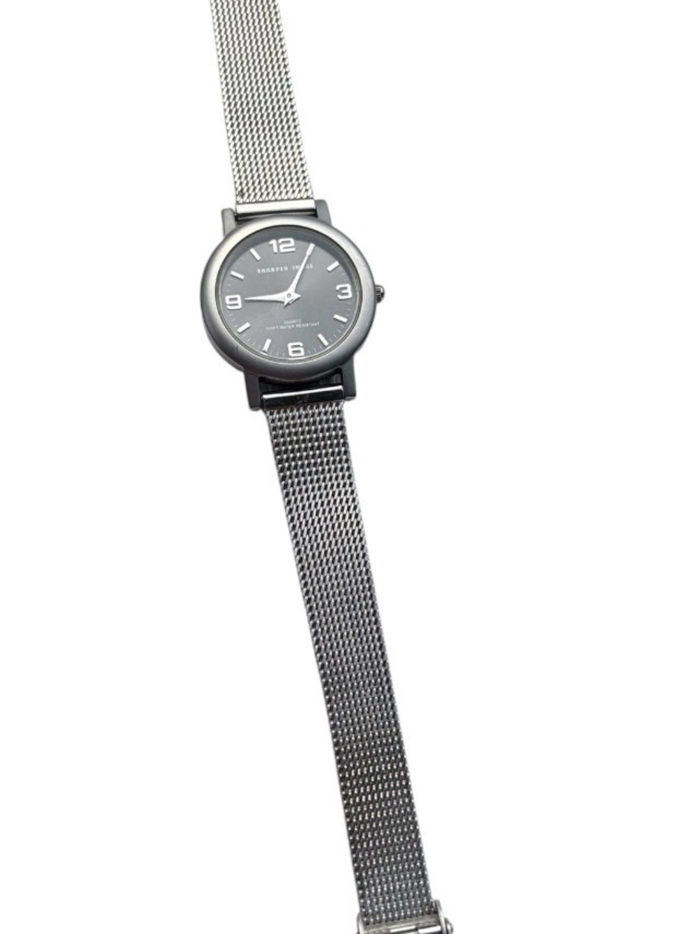 Sharper Image FM002 Stainless Steel Quartz Watch – Mesh Band